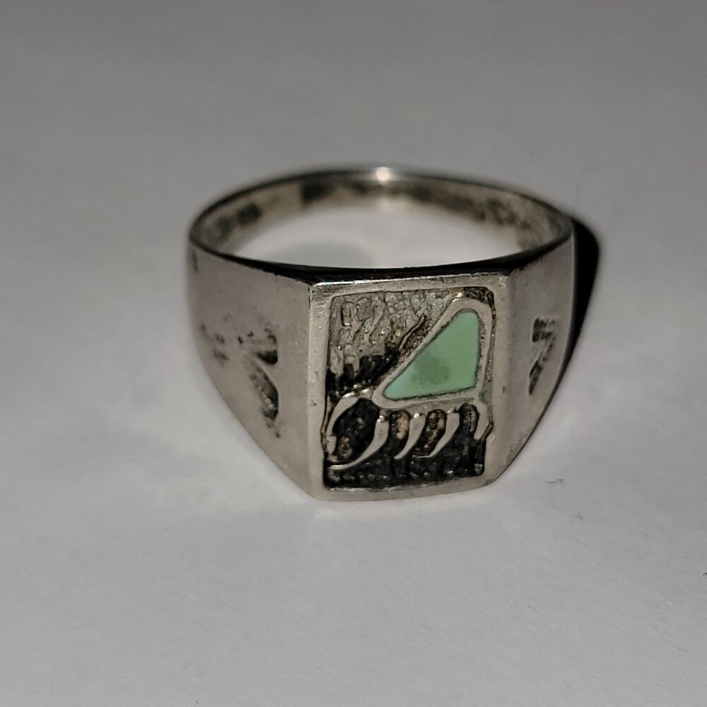 Siver & Turquoise ring size 11